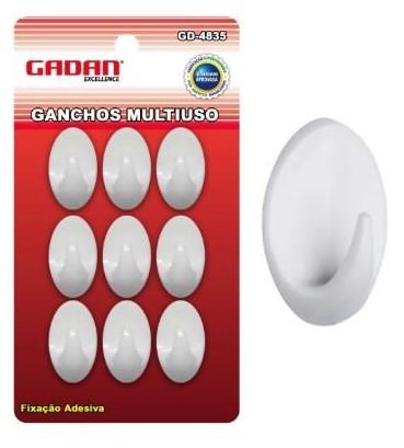 KIT 9 GANCHOS MULTIUSO