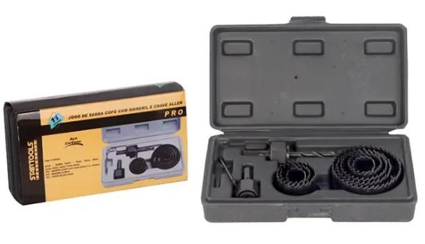 JOGO DE SERRA COPO 11PCS MALETA CX12 STARTOOLS