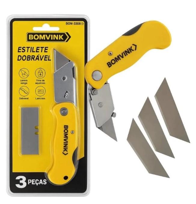 ESTILETE DOBRAVEL + 3 LAMINAS