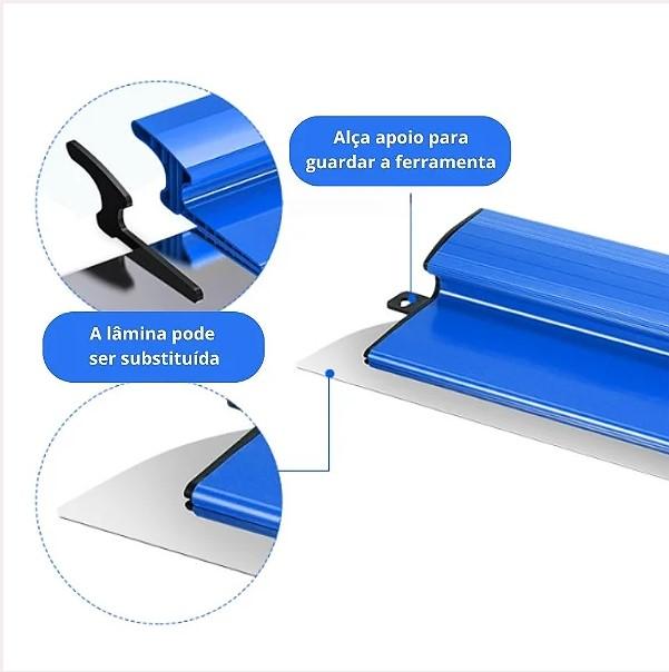 DESEMPENADEIRA  LISA MASSA CORRIDA CIMENTO INOX 25CM