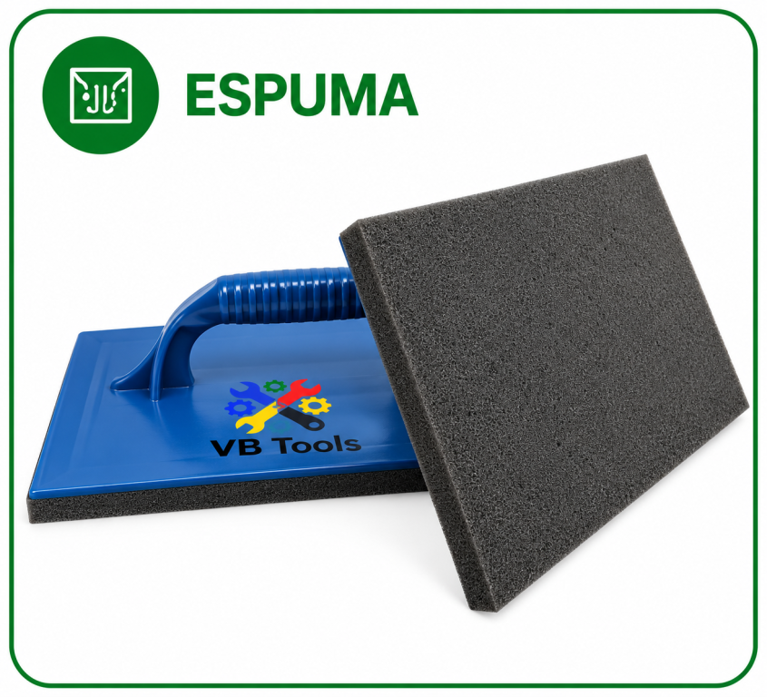 DESEMPENADEIRA COM ESPUMA 18 X 30 CM VBTOOLS