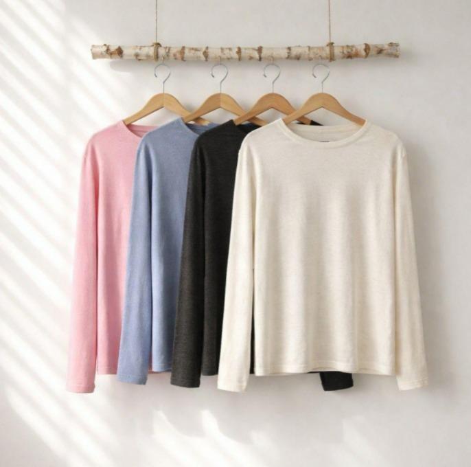 J - Blusa Fem. Térmica Ref: DH-25711-B Pac c/ 24 UN Diversas Cores.