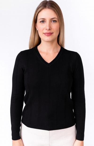 J - Blusa Fem. Modal - Gola V Ref: L2003 Pac c/ 32 UN Diversas Cores.