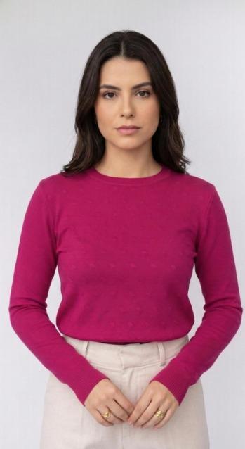J - Blusa Fem. Gola Redonda Ref: L2004 Pac c/ 36 UN Diversas Cores.