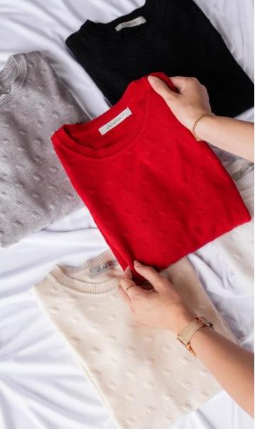 J - Blusa Fem. Modal - Gola Redonda Ref: L2004 Pac c/ 32 UN Diversas Cores.
