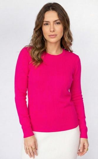 J - Blusa Fem. Modal - Gola Redonda Ref: L2007 Pac c/ 32 UN Diversas Cores.