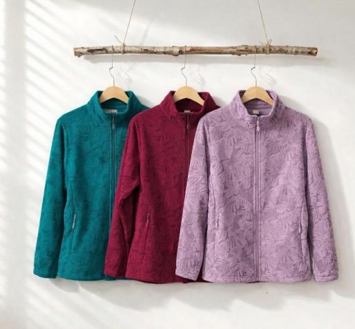 J - Jaqueta Fem. Soft Estampada Ref: 1068-B Pac c/ 24 UN Diversas Cores.