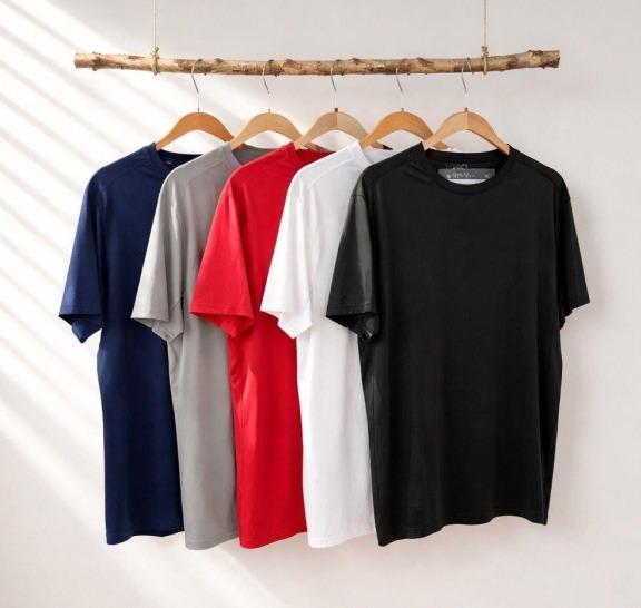 K - Camisa Masc. Básica Dry Fit Ref: WT25902 Pac c/ 24 UN Diversas Cores.