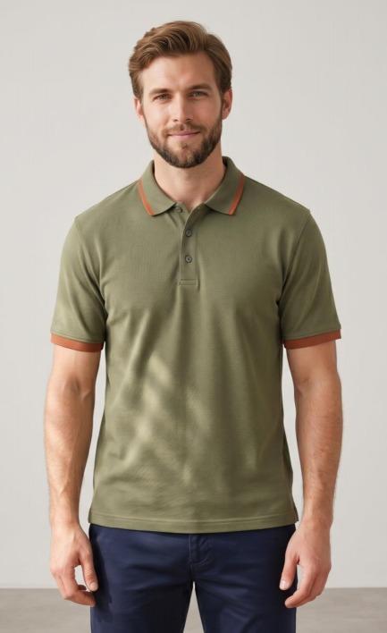 K - Camisa Masc. Gola Polo Ref: YPST25082980 Pac c/ 24 UN Diversas Cores.