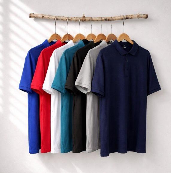 K - Camisa Masc. Gola Polo Ref: YPST250805 Pac c/ 24 UN Diversas Cores.