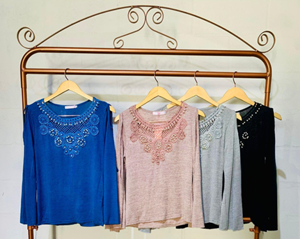 J - Blusa Fem. Ref: X4203 Pac c/ 24 UN Diversas Cores.