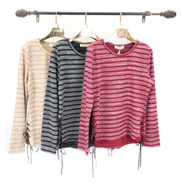 J - Blusa Fem. Ref: 179602 Pac c/ 24 UN Diversas Cores.