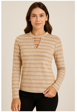 J - Blusa Fem. Ref: 179608 Pac c/ 24 UN Diversas Cores.
