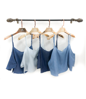 M - Blusa Fem. Cropped Jeans Ref: A191 Pac c/ 24 UN Diversas Cores.