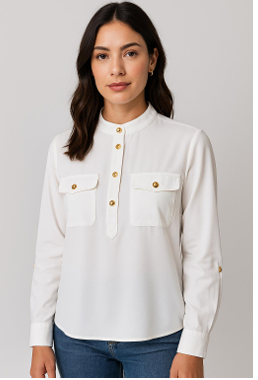 J - Blusa Fem. Ref: 179502 Pac c/ 24 UN Diversas Cores.