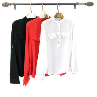 J - Blusa Fem. Ref: 179502 Pac c/ 24 UN Diversas Cores.
