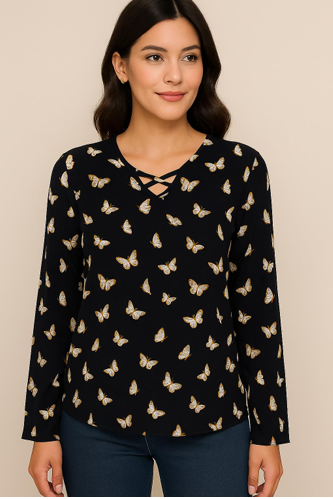 J - Blusa Fem. Ref: 1780 Pac c/ 24 UN Diversas Cores.