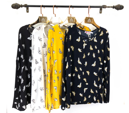 J - Blusa Fem. Ref: 1780 Pac c/ 24 UN Diversas Cores.