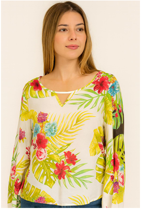 J - Blusa Fem. Ref: ZY902 Pac c/ 24 UN Diversas Cores.
