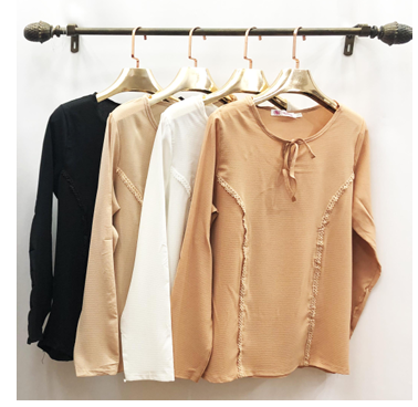 J - Blusa Fem. Ref: 1788 Pac c/ 24 UN Diversos Cores.