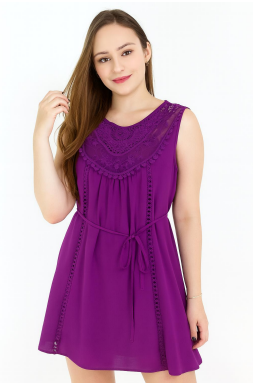 N - Vestido Curto Renda Elegance Ref: A189 Pac c/ 24 UN Diversas Cores.