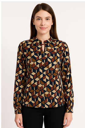 J - Blusa Fem. Ref: XZ-B2653 Pac c/ 24 UN Diversas Cores.