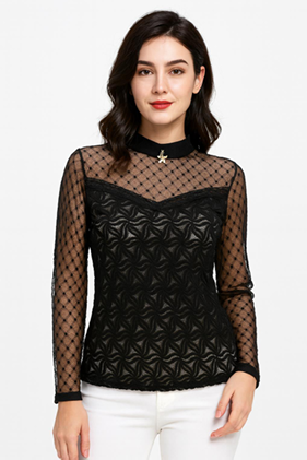 M - Blusa Fem. Ref: AN17078 Pac c/ 24 UN Diversas Cores,