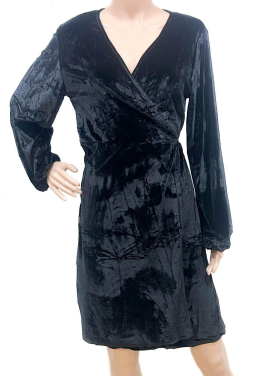 N - Vestido Curto Veludo Elegance Ref: A183 Pac c/ 24 UN Diversas Cores.