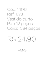 N - Vestido Curto Floral Transpassado Ref: 1773 Pac c/ 24 UN Diversas Cores.