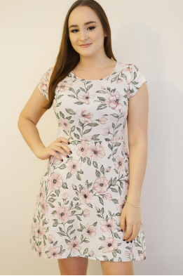 N - Vestido Curto Floral Delicado Ref: 193 Pac c/ 24 UN Diversas Cores.