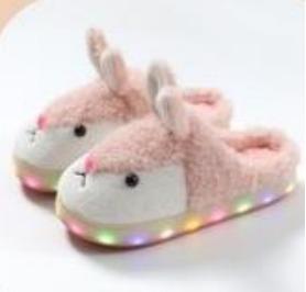 P - Pantufa Infantil com LED Ref: STF-805 Pac c/ 27 UN Diversas Cores.