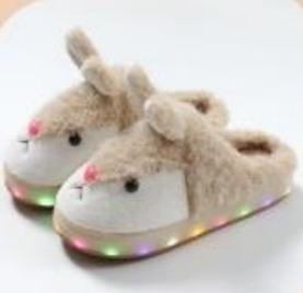P - Pantufa Infantil com LED Ref: STF-805 Pac c/ 27 UN Diversas Cores.