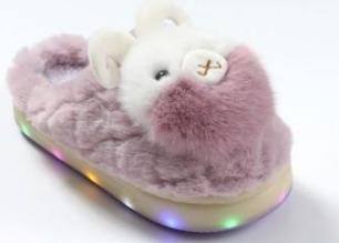 P - Pantufa Infantil com LED Ref: SF-2 Pac c/ 30 UN Diversas Cores.