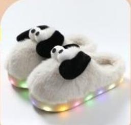 P - Pantufa Infantil com LED Ref: SF-3 Pac c/ 30 UN Diversas Cores.