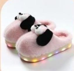 P - Pantufa Infantil com LED Ref: SF-3 Pac c/ 30 UN Diversas Cores.