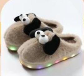 P - Pantufa Infantil com LED Ref: SF-3 Pac c/ 30 UN Diversas Cores.