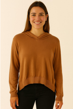 J - Blusa Fem. Modal Capuz Ref: ZM6628 Pac c/ 24 UN Diversas Cores.