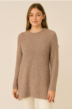 J - Blusa Fem. Tricot Listrada Ref: Y0103 Pac c/ 24 UN Diversas Cores.