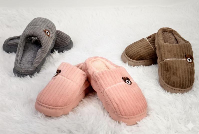 P - Pantufa Fem. Ref: CV-108 Pac c/ 30 UN Diversas Cores.