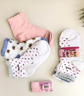 Q - Kit Meia Infantil Menina c/ 3 Pares Ref: MIF-11 Pac c/16 kits Diversas Cores.