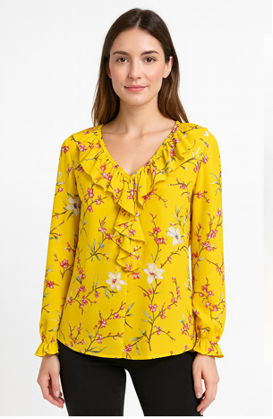 J - Blusa Fem. Ref: 1025/XZ-0605 Pac c/ 24 UN Diversas Cores.