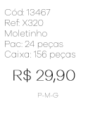 J - Moletinho Fem. Capuz Color Block Ref: X320 Pac c/ 24 UN Diversas Cores.
