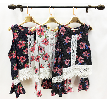 J - Blusa Fem. Ref: AN8910 Pac c/ 24 UN Diversa Cores.