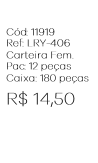 X - Carteira Fem. Matelassê Premium Ref: LRY-406 Pac c/ 24 UN Diversas Cores.
