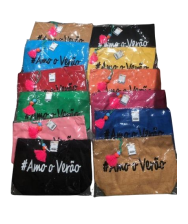 W - Bolsa de Praia Fem. Amor ao Verão Ref: BP-200 Pac c/ 24 UN Diversas Cores.