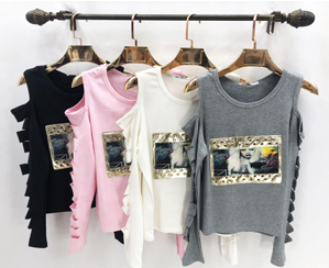 J - Blusa Fem. Ref: DT-7313 Pac c/ 24 UN Diversas Cores.