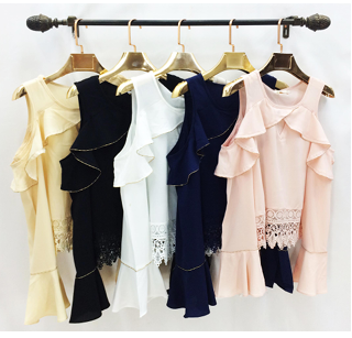 J - Blusa Fem. Ref: AN8916 Pac c/ 24 UN Diversas Cores.