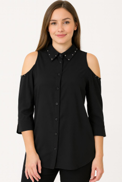 J - Blusa Fem. Ref: FLS336 Pac c/ 24 UN  Diversas Cores.