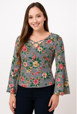 J - Blusa Fem. Ref: ZY8015 Pac c/ 24 UN Diversas Cores.