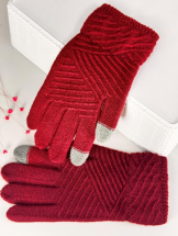 R - Luva Fem. Touch Screen Tricot Ref: 38205-22 Pac c/ 24 UN Diversas Cores.